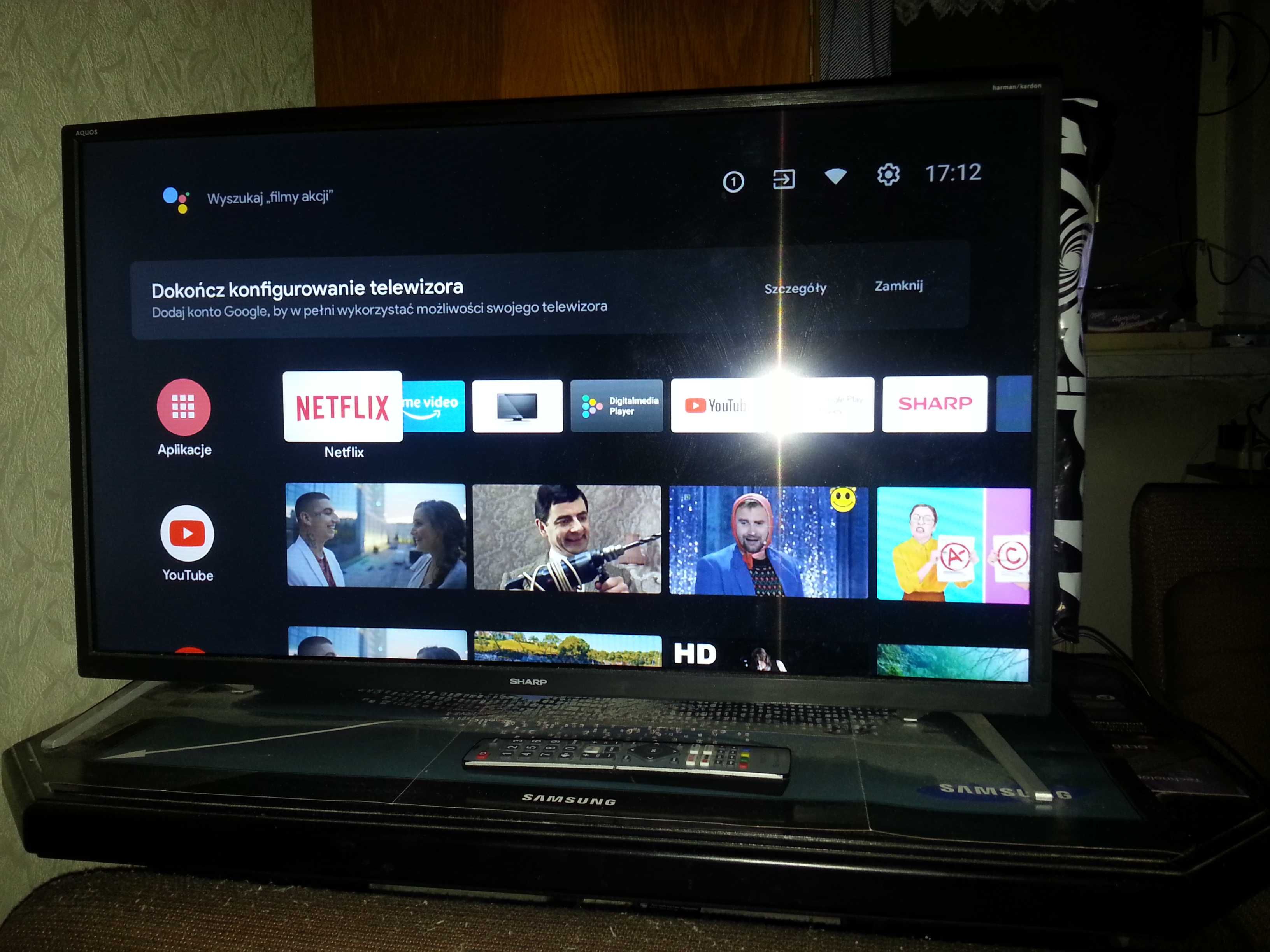 TV Smart HDR Android Wi-Fi HEVC/H.265 DVB-S2 DVB-C