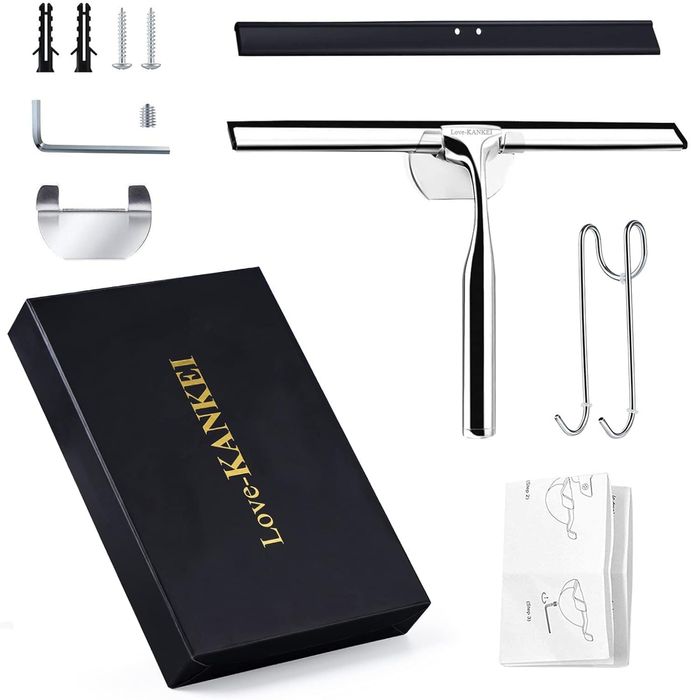 Rurka prysznicowa ze stali nierdzewnej z silikonową wycieraczką