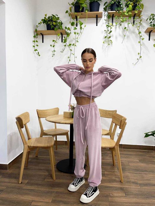 Жіночий спортивний велюровий плюшевий костюм зіпка і штани джогери