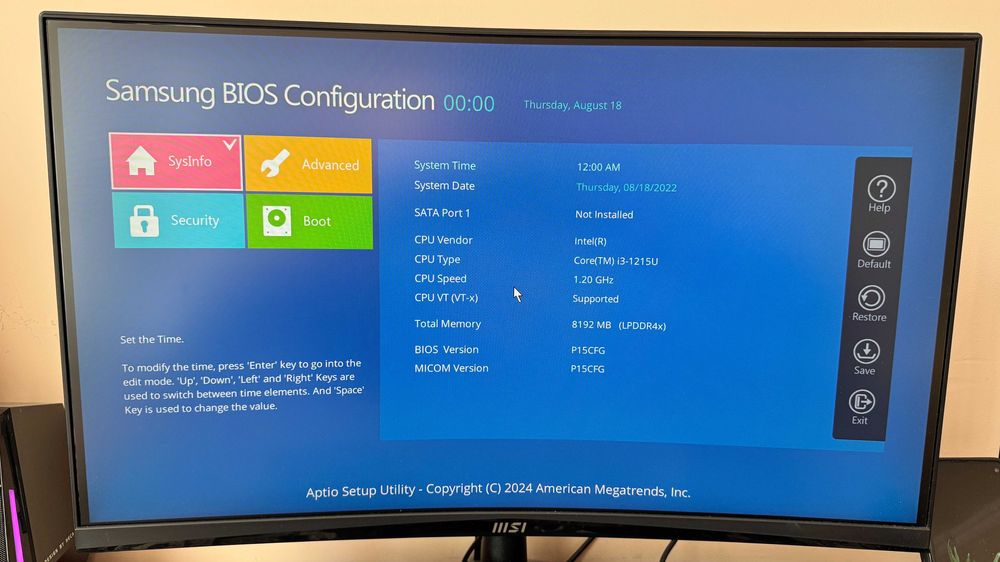 Samsung galaxy book 2 NP750XED i3-1215U/8GB нижня частина