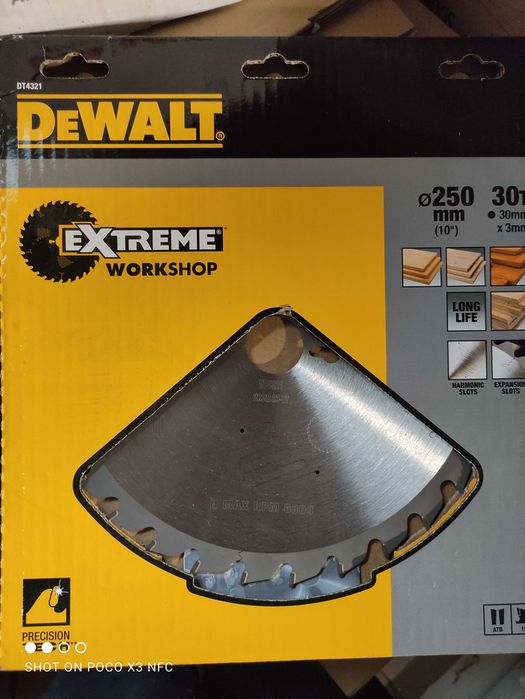 Tarcza do drewna 250mm Dewalt DT4321 30T