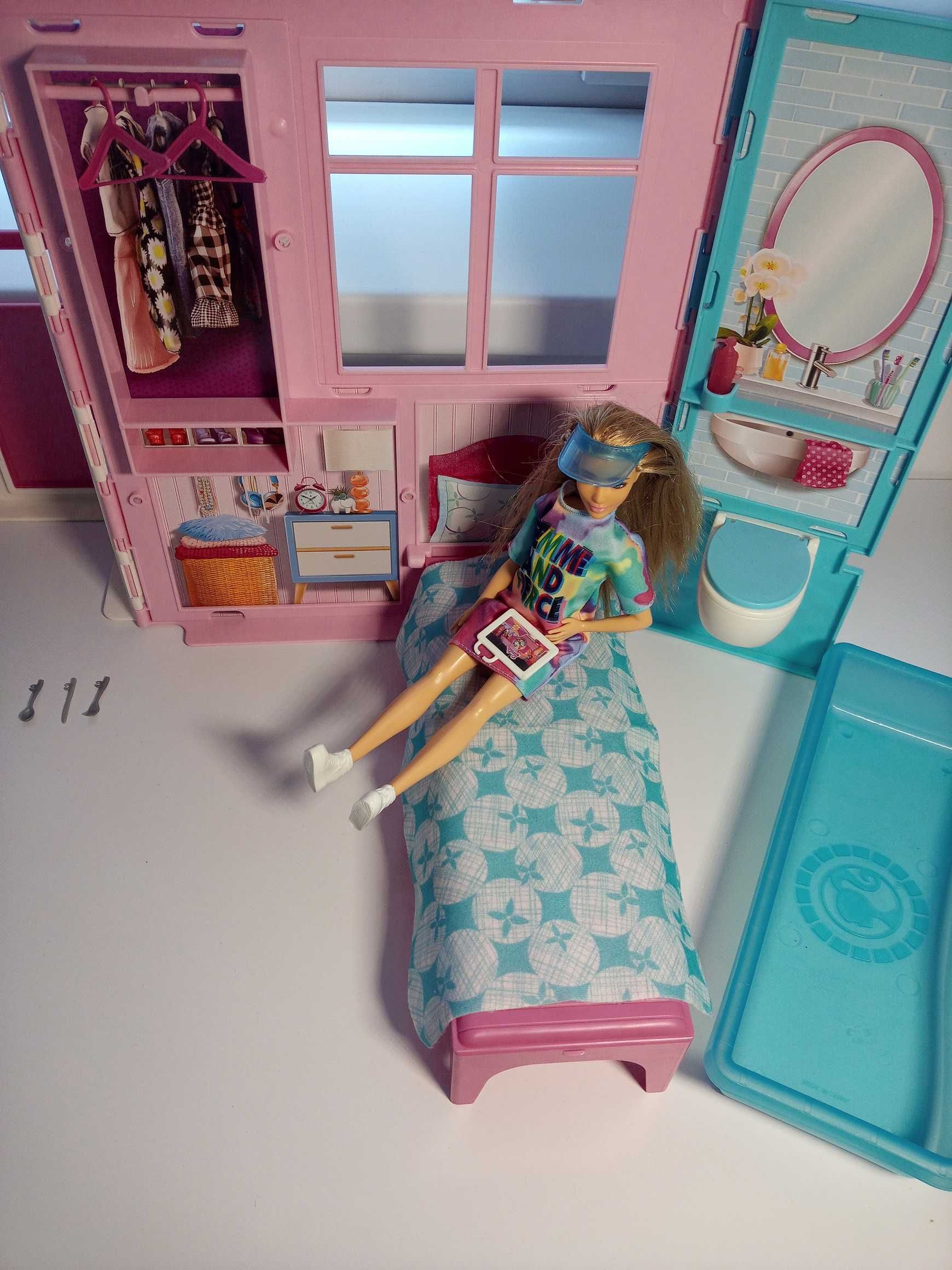 Barbie PRZYTULNY DOMEK dla lalek akcesoria LALKA FXG55