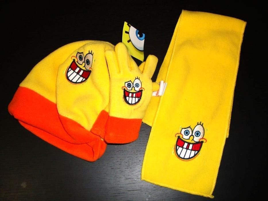 Conjunto de 3 peças Sponge Bob NOVO