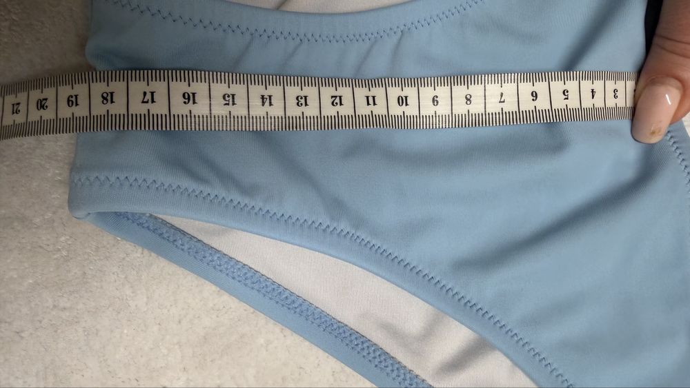 Champion niebieski stroj kapielowy dwuczesciowy basen modny 134/140