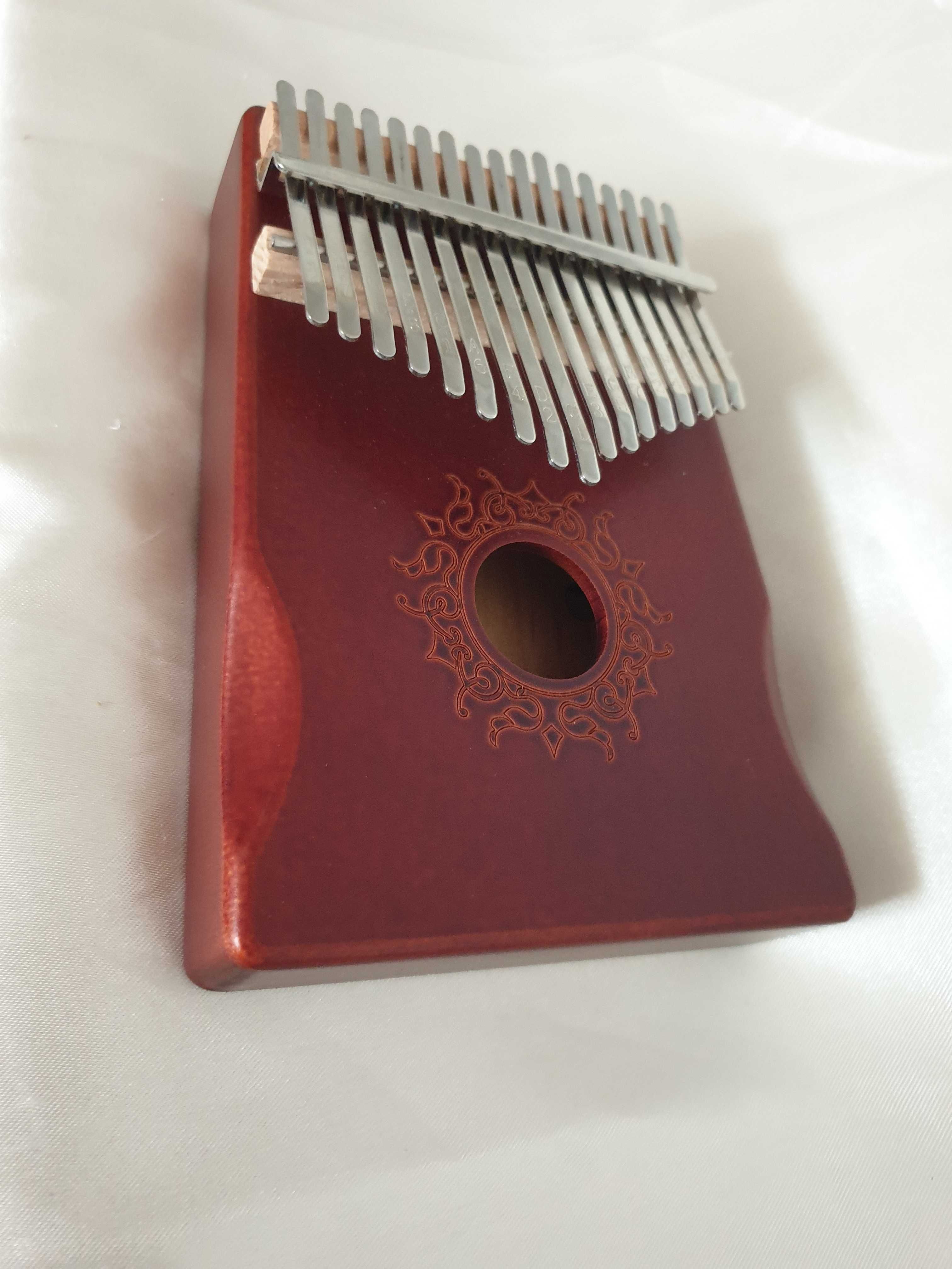 Kalimba - elegante instrumento musical em madeira • Novo com bolsa