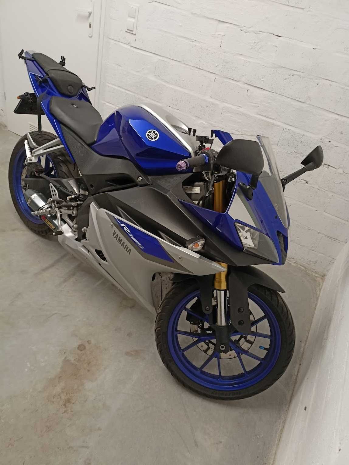 Yamaha YZF-R125 BLUE 2016 • Tłumik Akrapović •  Przegląd + OC 07.2026