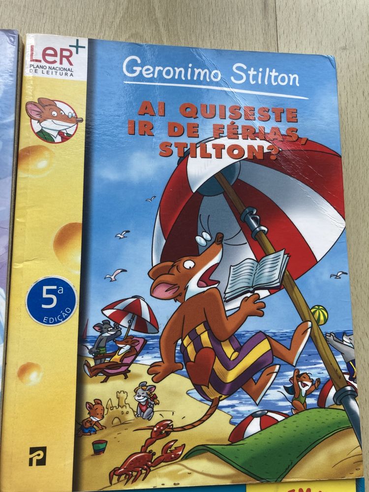 4 livros da coleção infantil- Geronimo Stilton