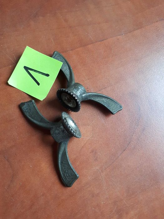 Nakrętki rowerowe motylki osi kół dwie sztuki przód
