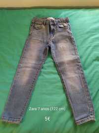 Calça ganga menina da Zara 7 anos - 4€