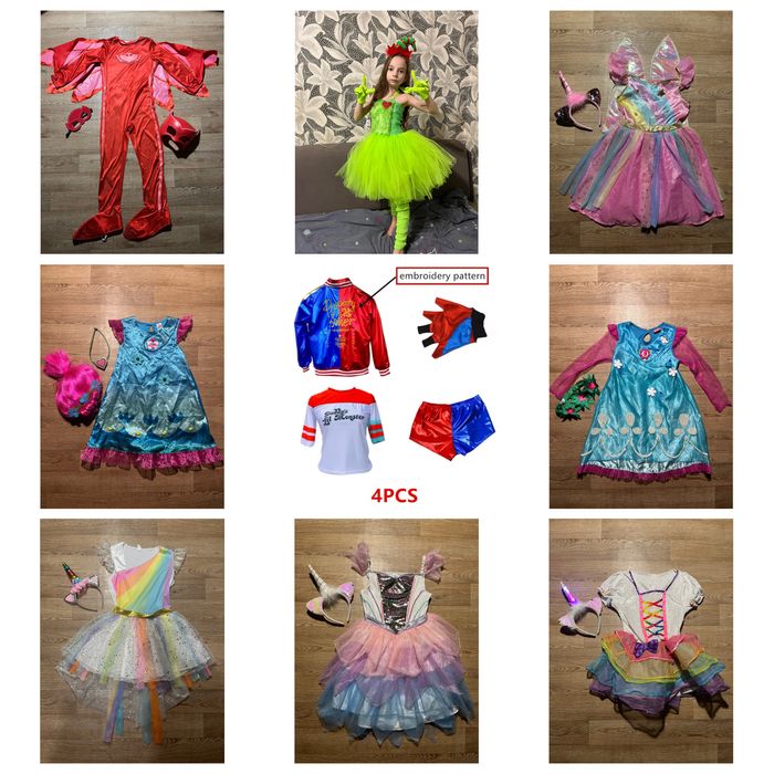 Платье для девочки на новый год 7-8 лет 122-128 см карнавальный костюм