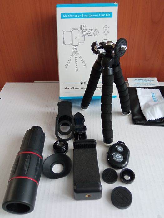 Набор объективов 18X с триподом для смартфона/планшета APEXEL