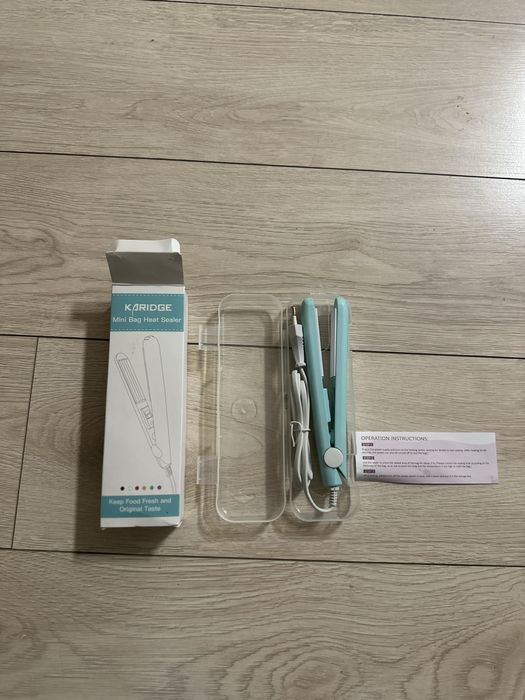 136. Mini zgrzewarka do torebek z etui, szybka kompaktowa 230V karidge