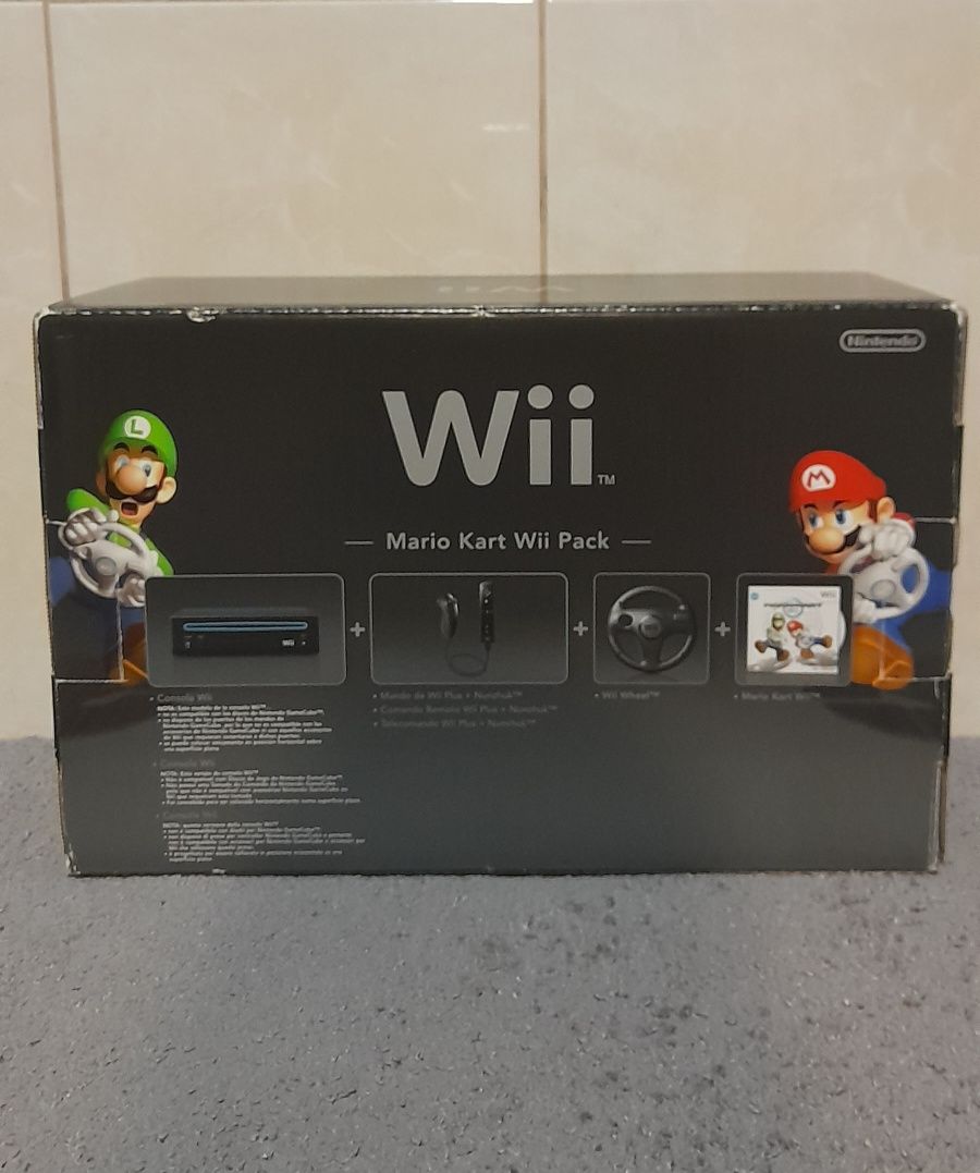 Consola Nintendo Mario Kart Wii Pack (EXCELENTE ESTADO NA CAIXA)