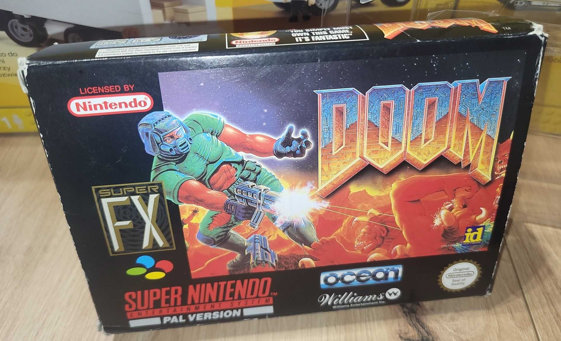 Doom - NINTENDO SNES - Brak carta z grą DB stan Pudełko + Instrukcja