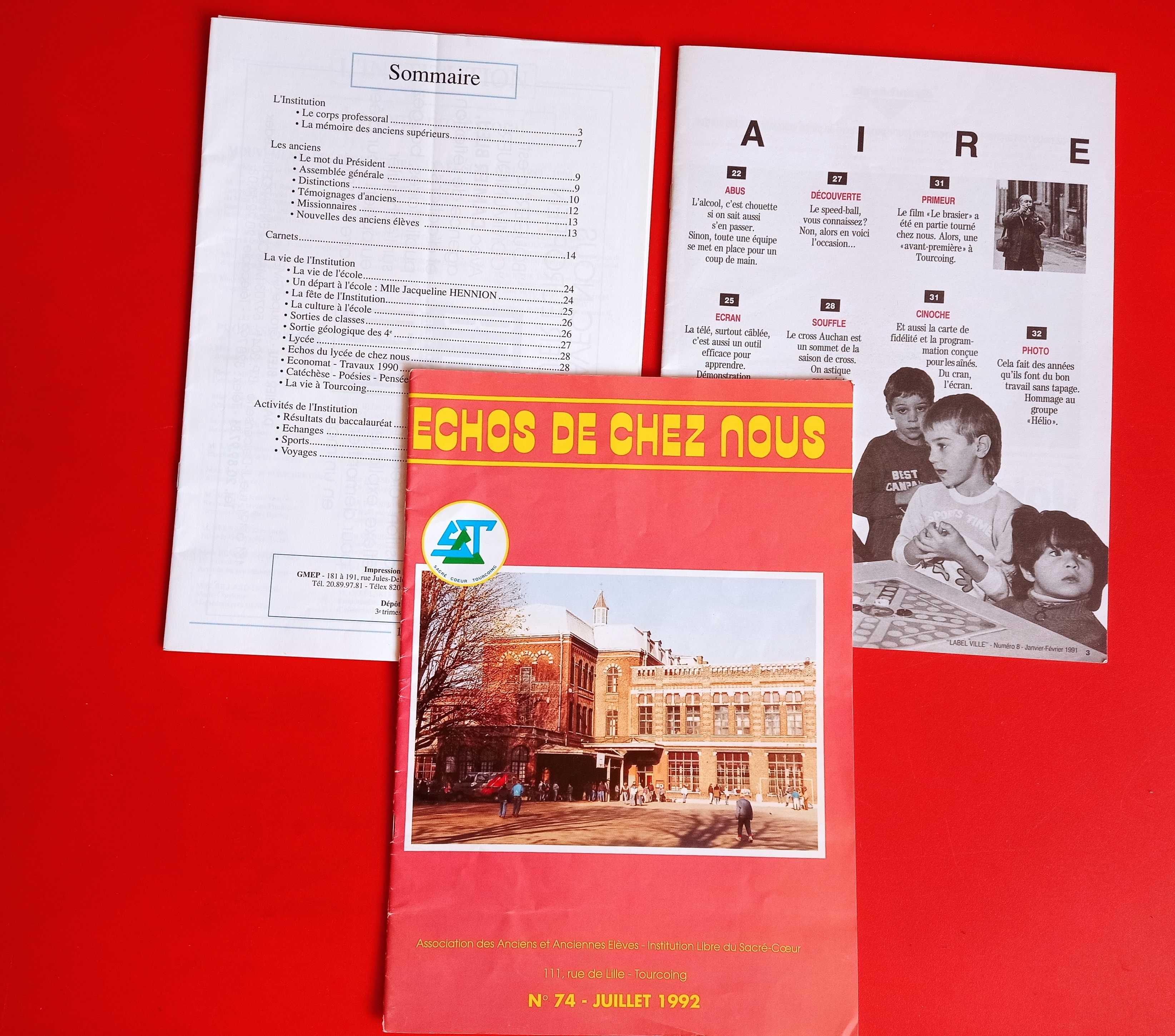 Echos de chez nous, Label ville, francuskie gazety 1991, 1992