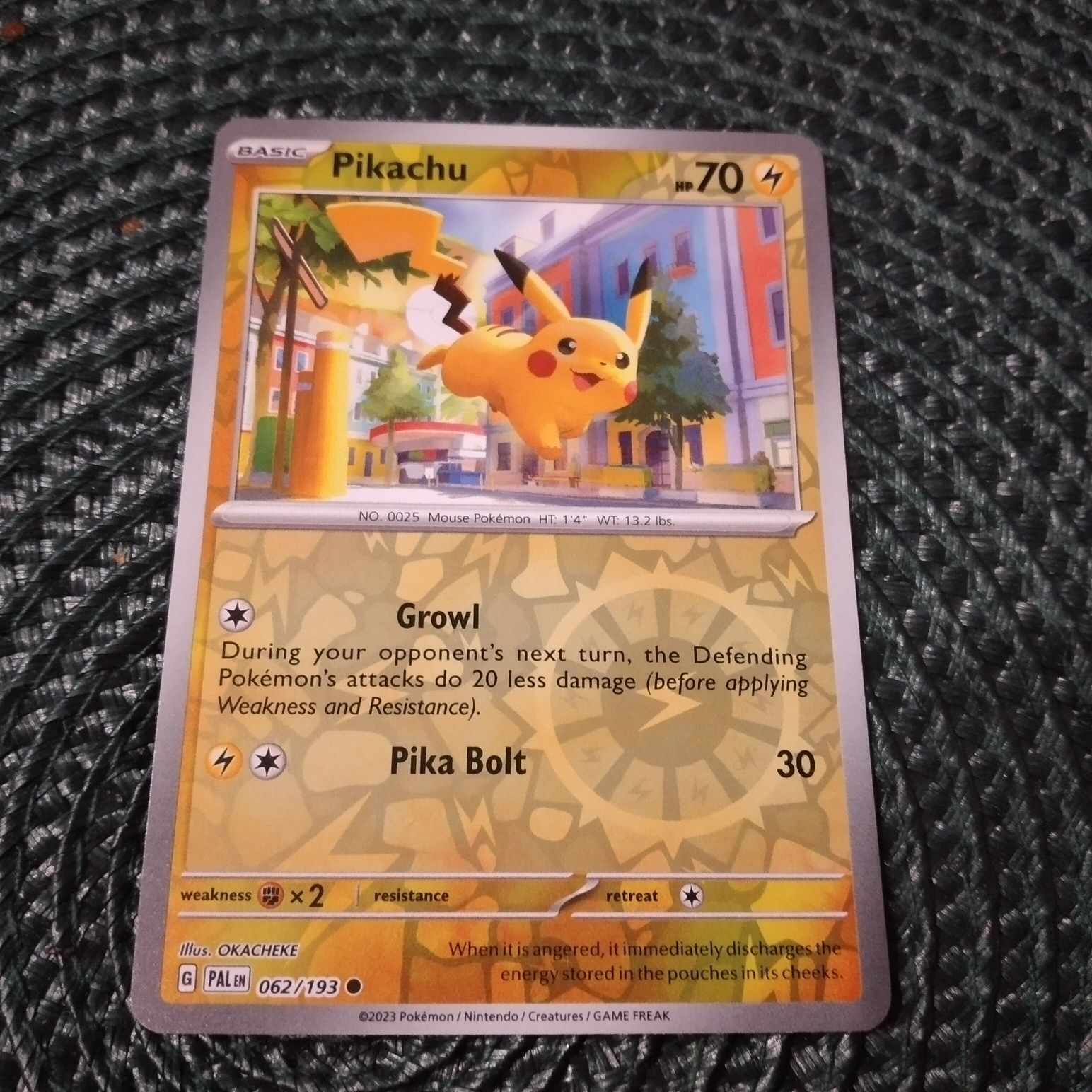 Pikachu Reverse - Paldea Evolved - Karty Pokemon