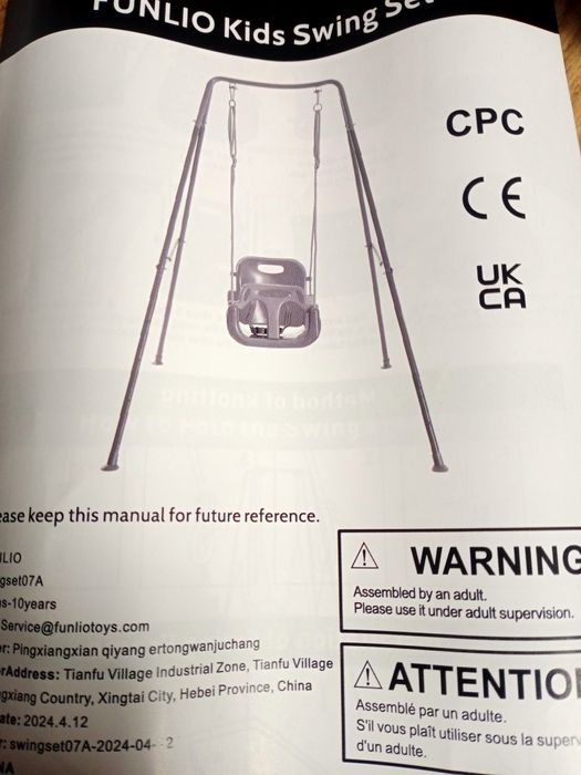 Huśtawka 3 w 1, od 6 miesięcy do 10 lat