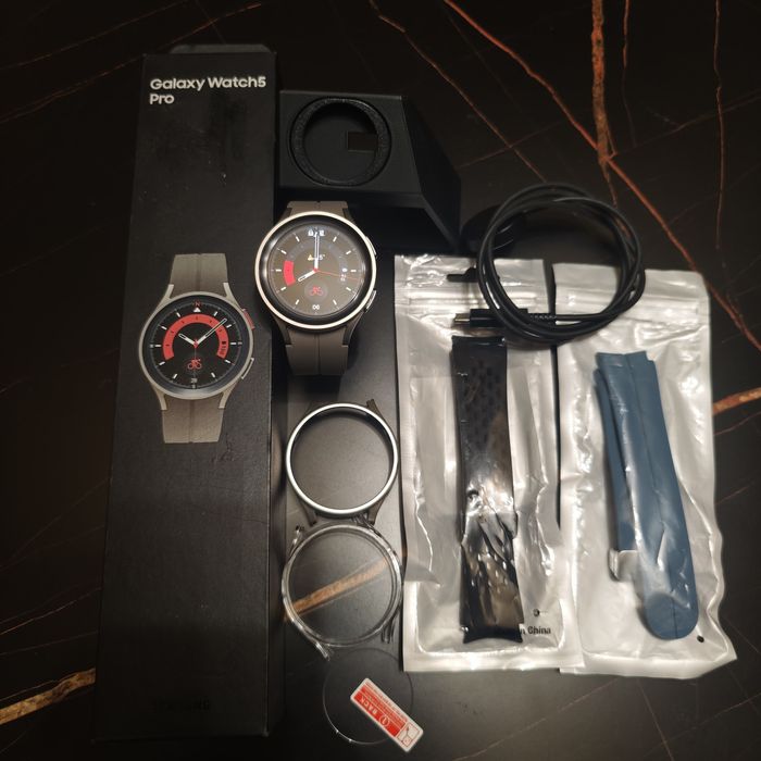 Samsung Galaxy Watch 5 Pro LTE – stan idealny, bogata wersja, dodatki