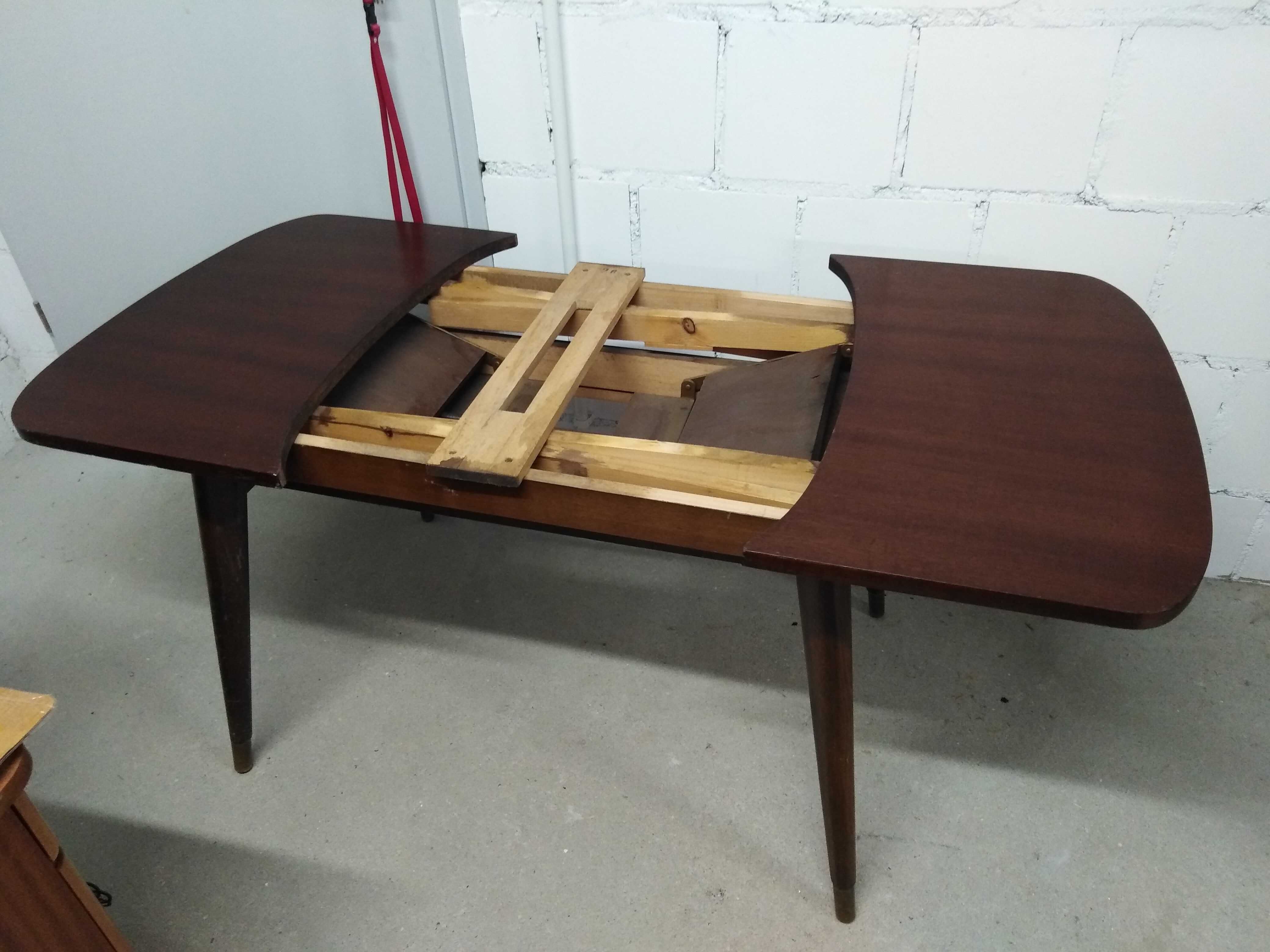 Stół patyczak, retro, drewniany