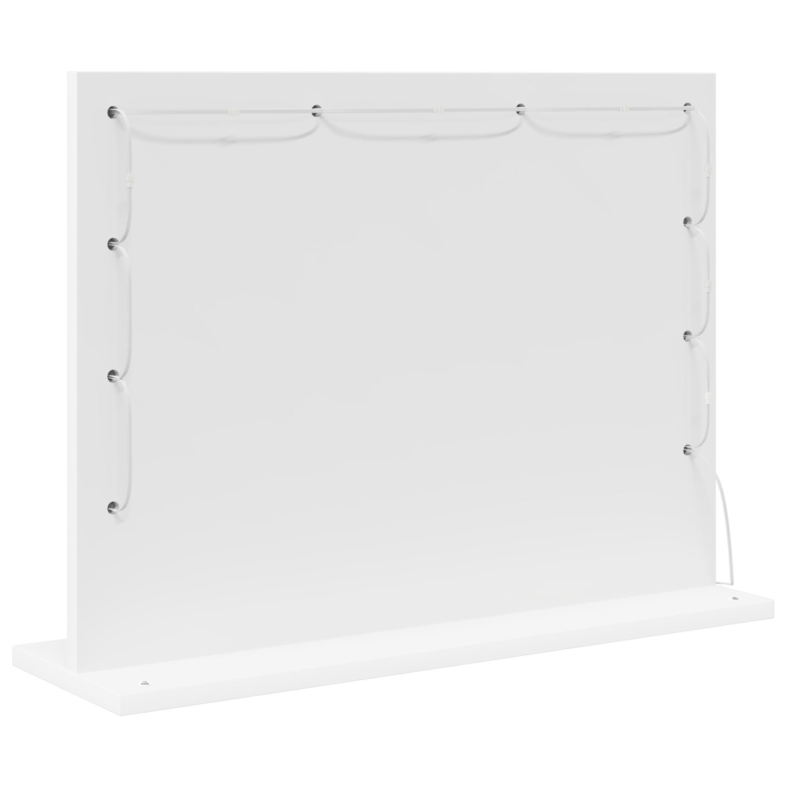 Vidaxl Lustro Toaletowe  Z Lampkami Led Białe 60X45X18 Cm