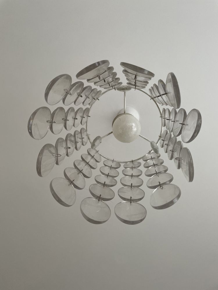 Lampa sufitowa przezroczysta