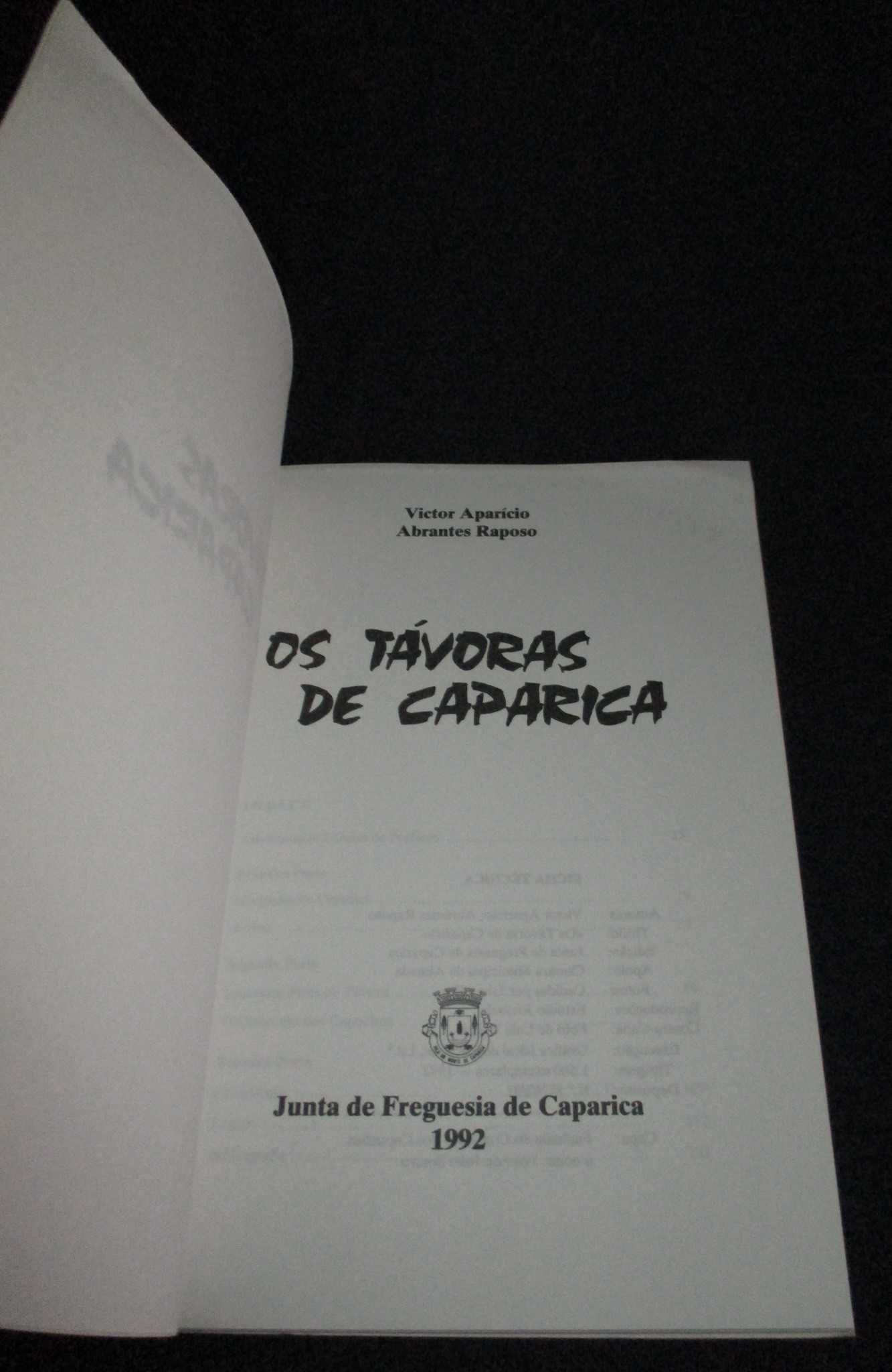 Livro Os Távoras de Caparica Victor Aparício Abrantes Raposo