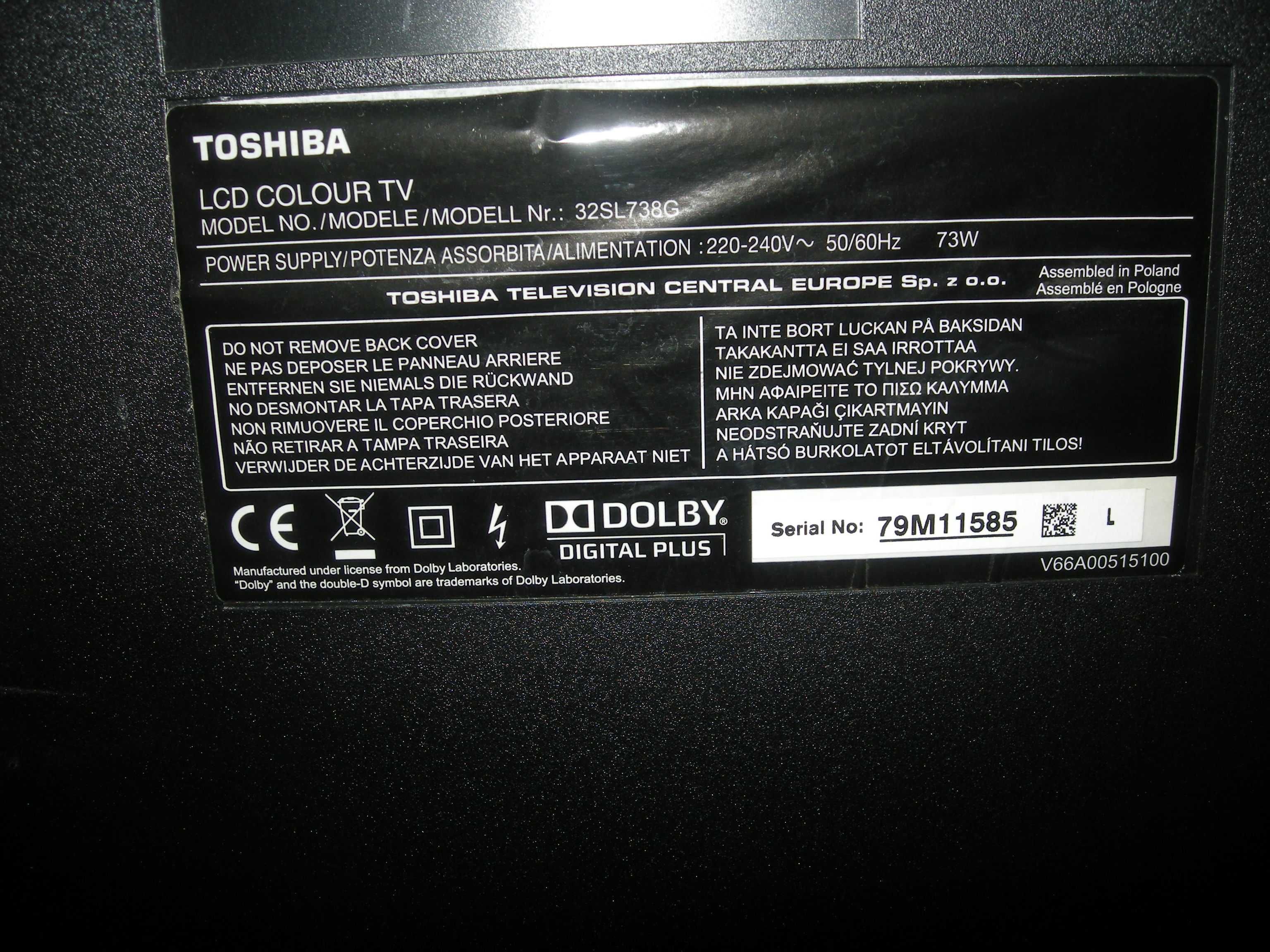 Telewizor  Toshiba 32 SL738G LED