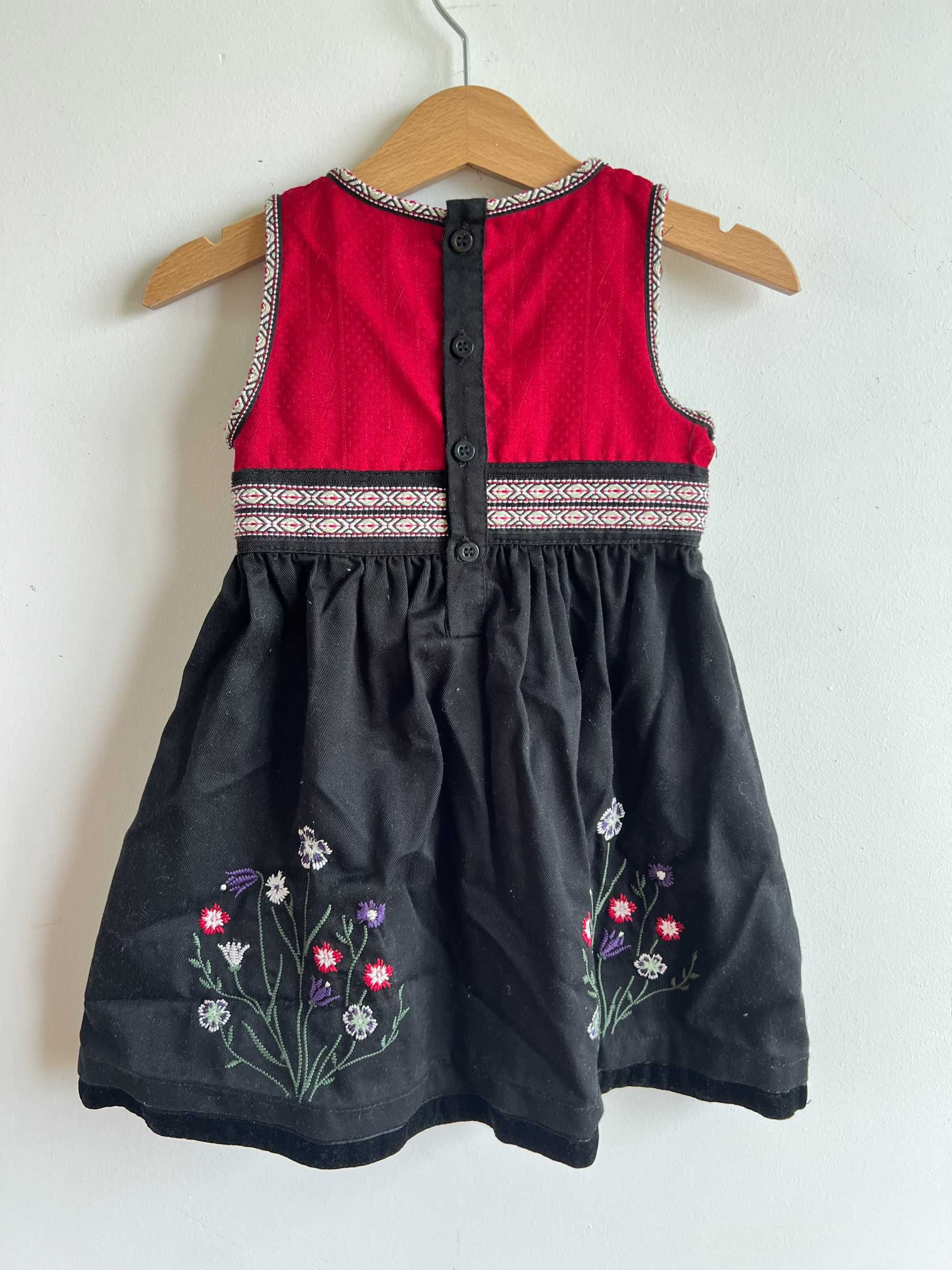 Name It sukienka niemowlęca elegancka ludowa folk hafty 68-92