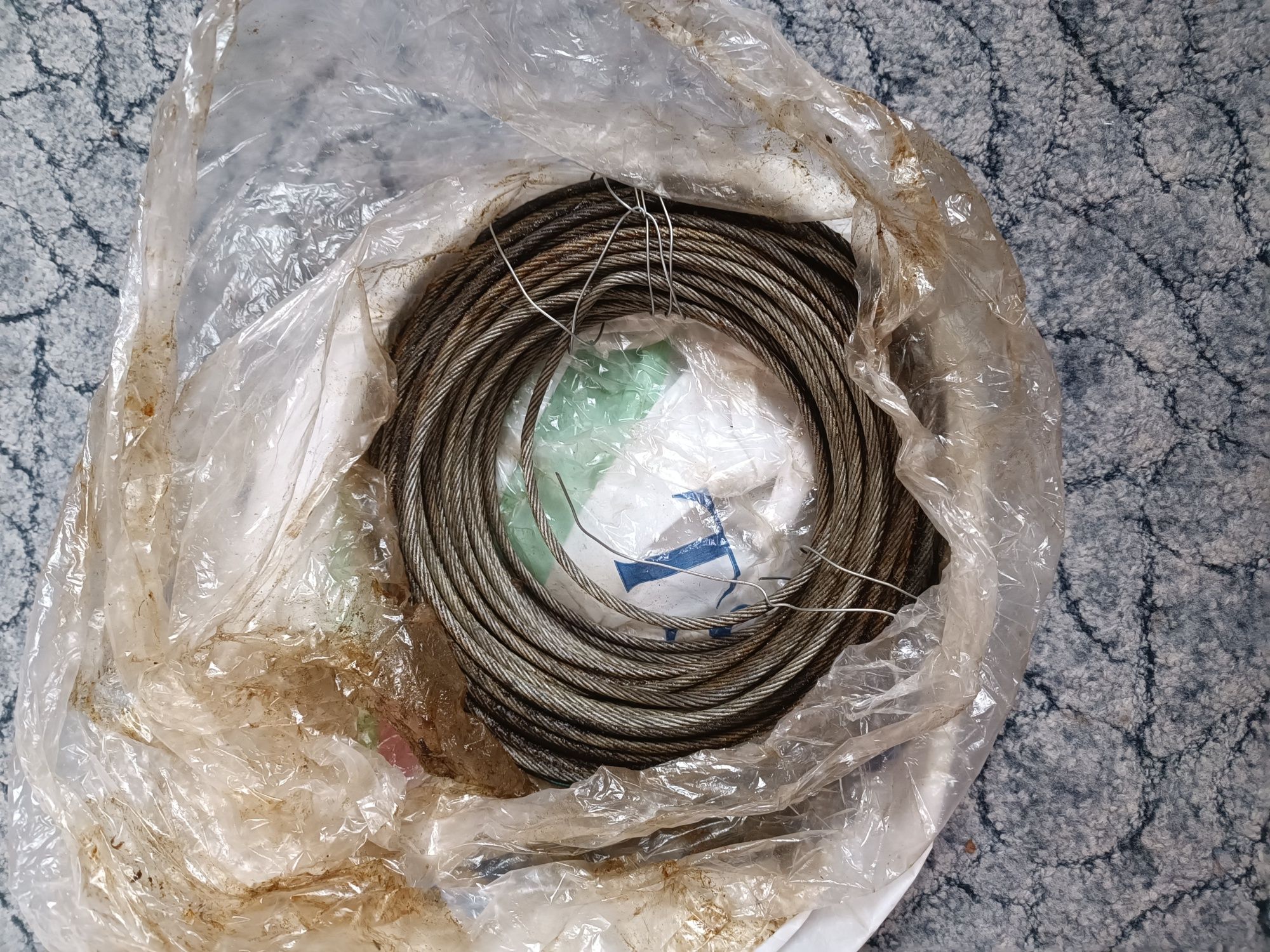 Трос стальной 20метром, диаметром 5мм