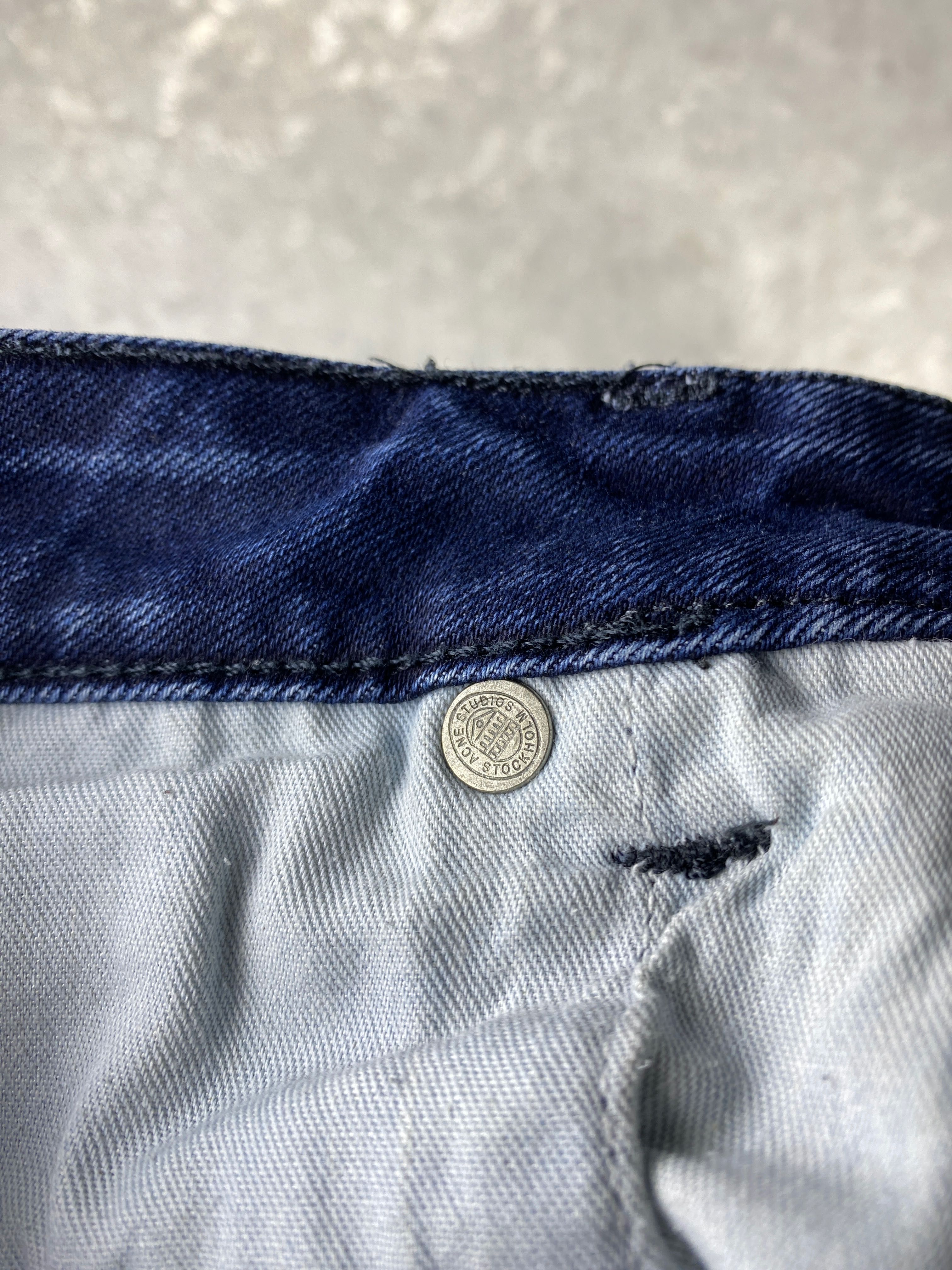 Женские синие короткие джинсы Acne Studios 34
