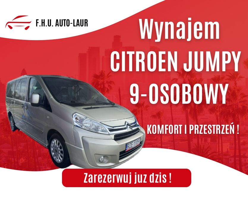 WYNAJEM Citroen Jumpy 9-osobowy RZESZÓW