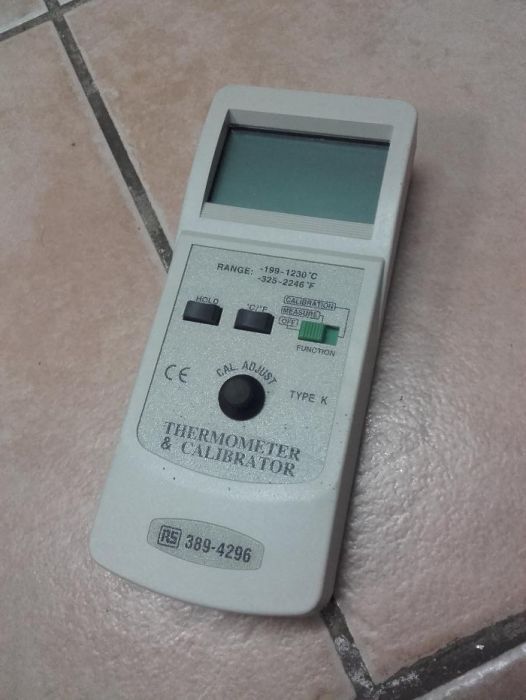 Medidor, calibrador de sonda temperatura tipo K