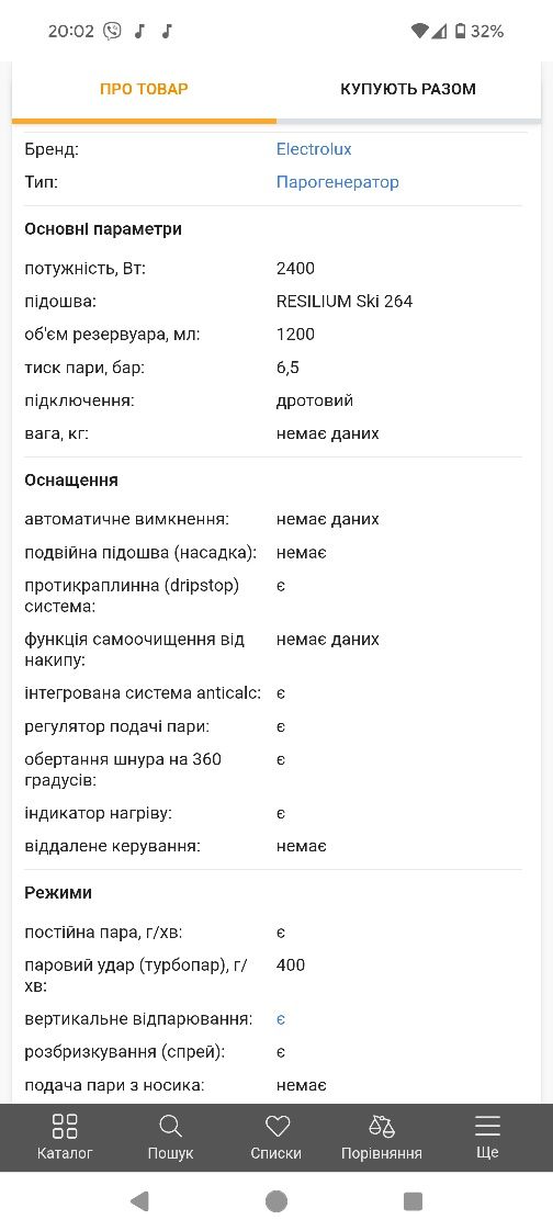 Праска с парогенератором Electrolux Refine 700 E7ST1-4DB