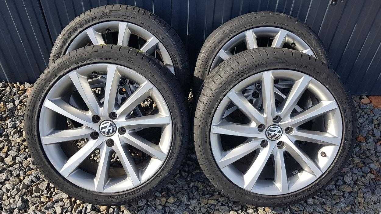 Oryginalne ALU KOŁA 18 cali VW Passat B8 i Inne 234/40R18 Dunlop LATO