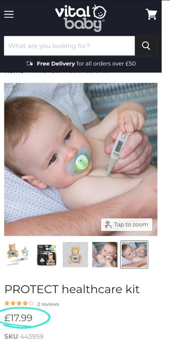 Термометр flexisafe германия vital baby детский градусник