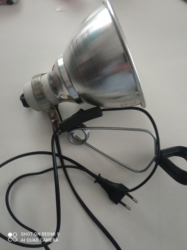 Lâmpada e candeeiro  para  aquário tartarugas