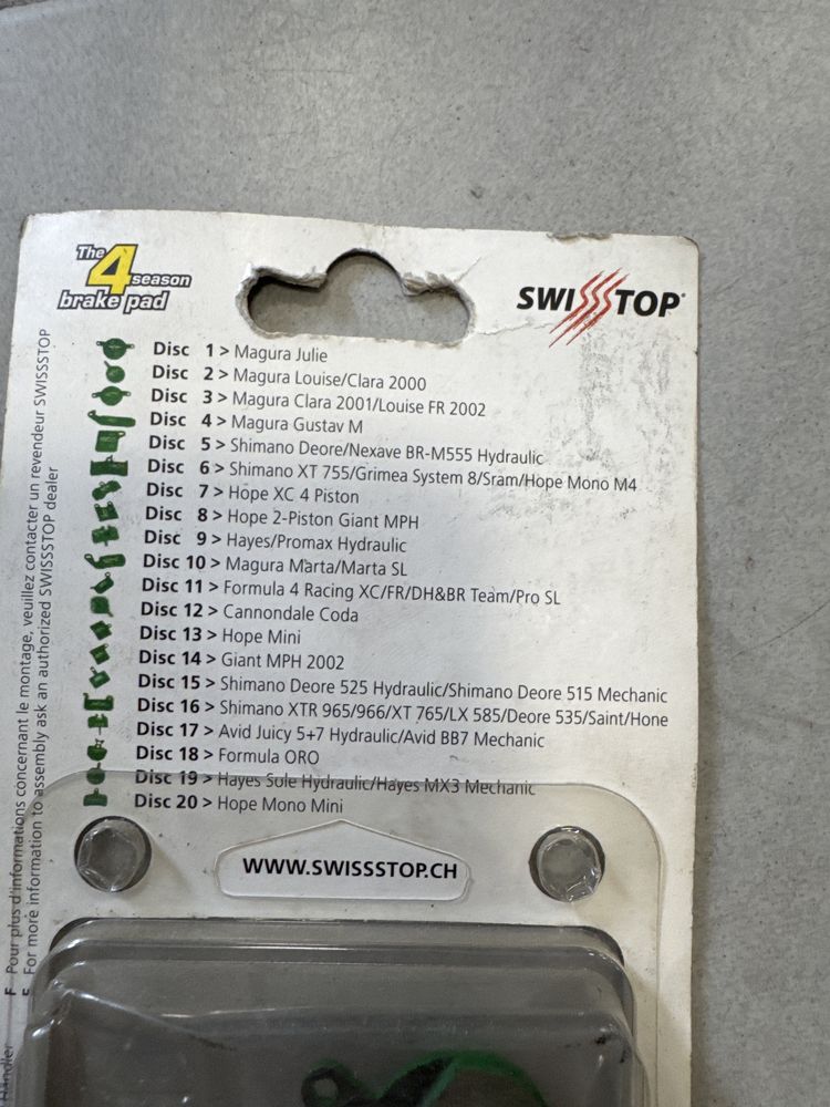 Klocki Swissstop Disc 3 magura clara 2001, louise FR 2002