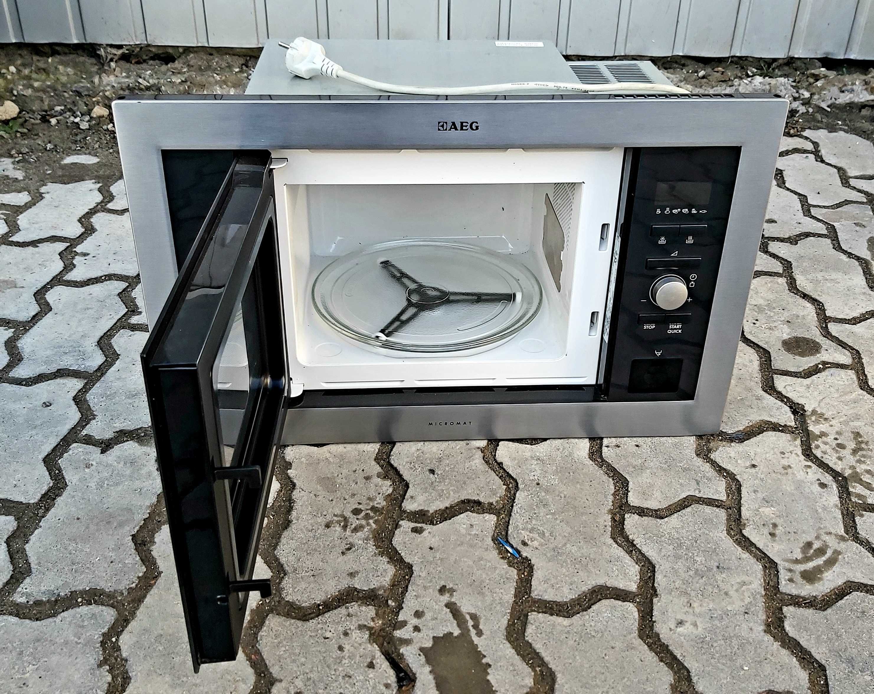 Вбудована мікрохвильовка АЕГ AEG MC1763E-M нерж сталь