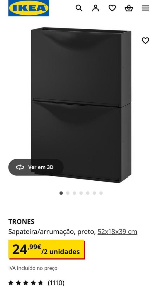 Sapateira/Arrumacao .TRONES