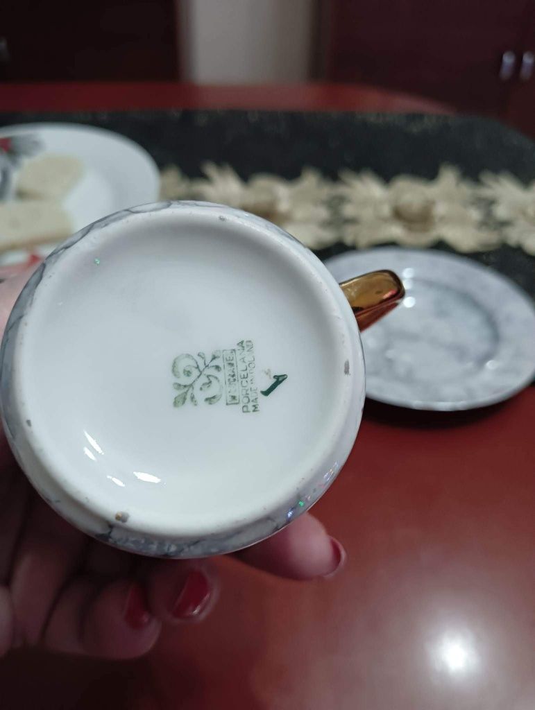 Serwis kawowy  porcelana Włocławek antyk