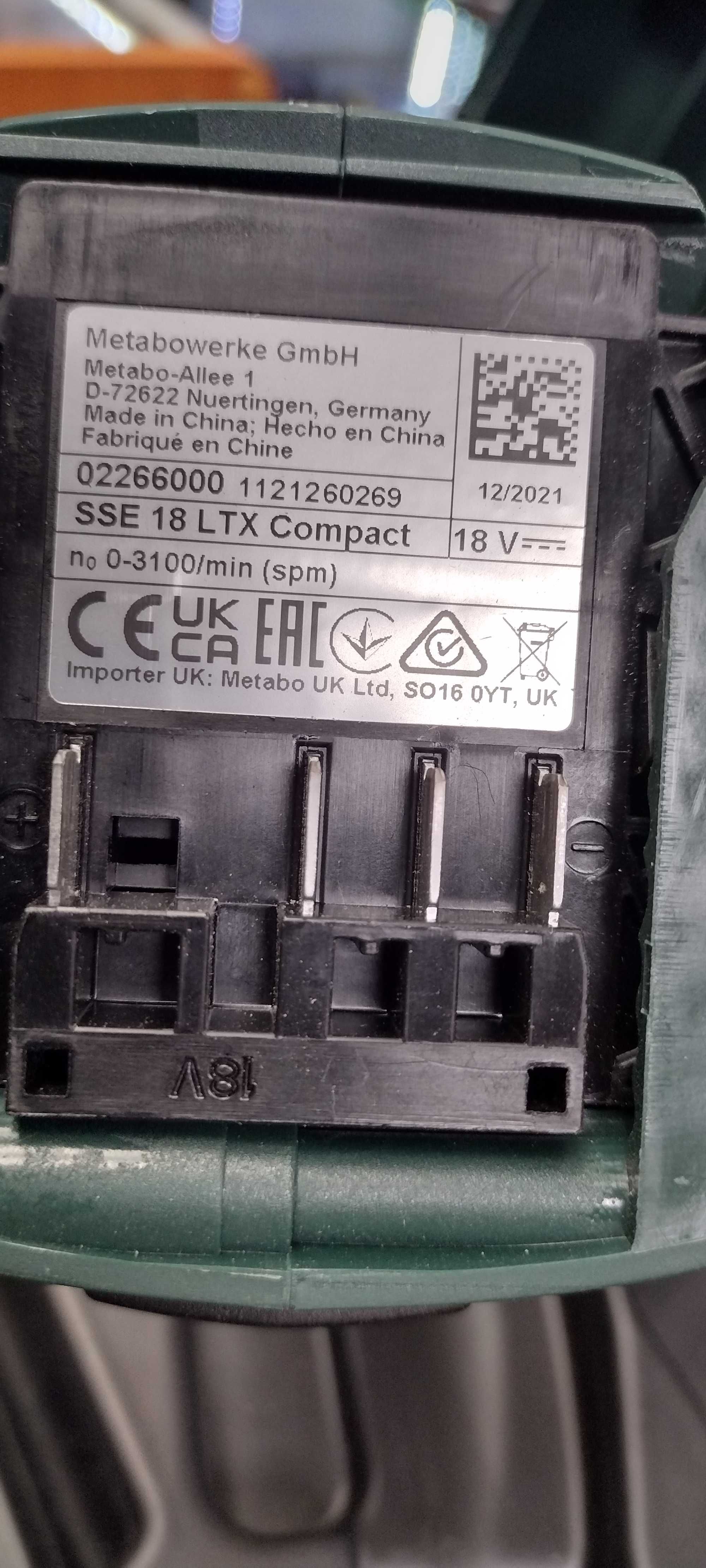 SSE 18 LTX COMPACT +aku2,2Ah PIŁA Szablasta -Komis MADEJ Dębica