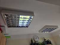 2 szt. Lampa Panel Oprawa RASTROWA komplet Natynkowa jarzeniowa