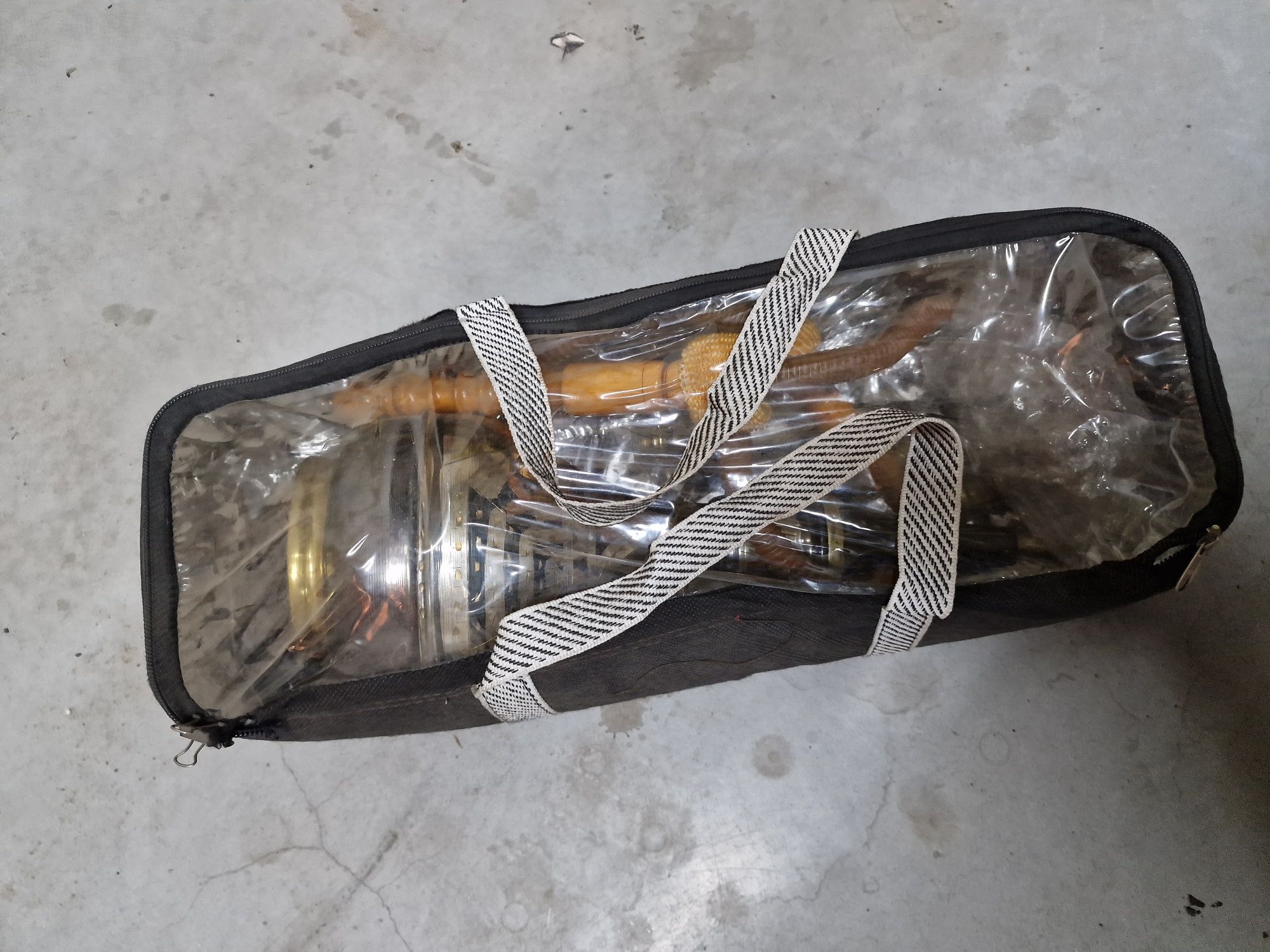 Szisza mosiężny korpus fajka wodna etui torba pamiatka z Egiptu
