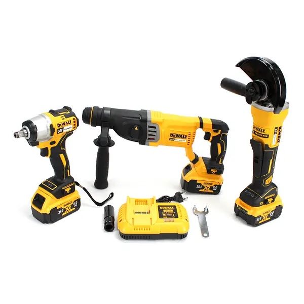 DeWalt Перфоратор DCH263 + Болгарка DCG413 + Гайковерт DCF922