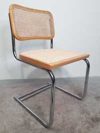 Krzesło Cesca Rattan Rafia Marcel Breuer Mart Stam Chrom Vintage WARTO