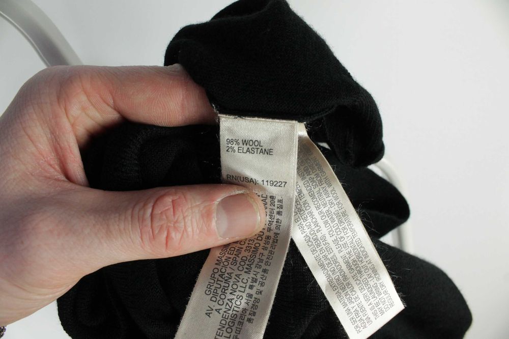 Ультралегкий вовняний светр гольф Massimo Dutti Оригінал Розмір ХХЛ