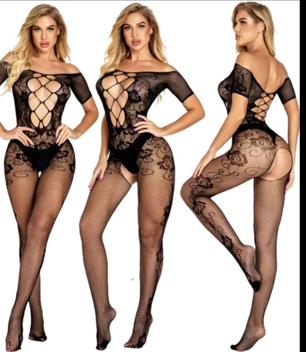 Эротическое комбинезон бодисток сетка имитация с доступом комбин