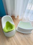 Дитячий горщик IKEA салатово-білий з антисковзним дном