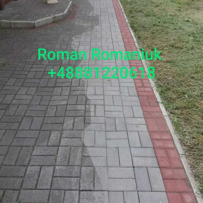 Mycie calego podworza.