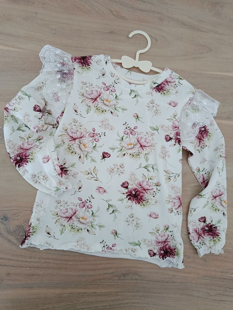 Bluzka z długim rękawem handmade